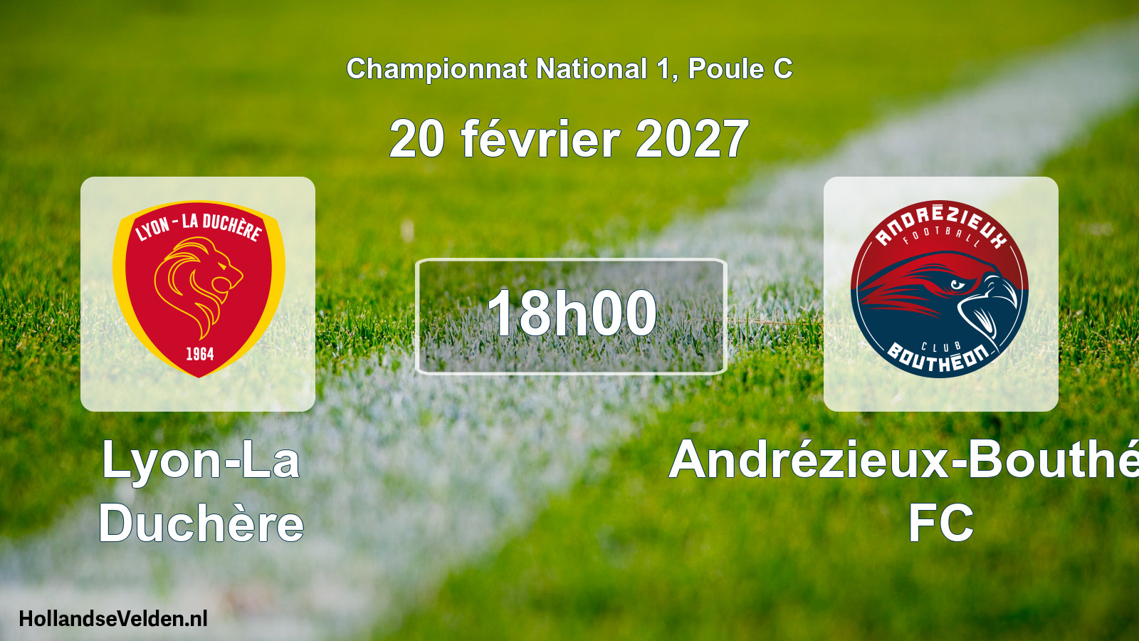 Geplande wedstrijd: Lyon-La Duchère - Andrézieux-Bouthéon FC (20 februari 2027)
