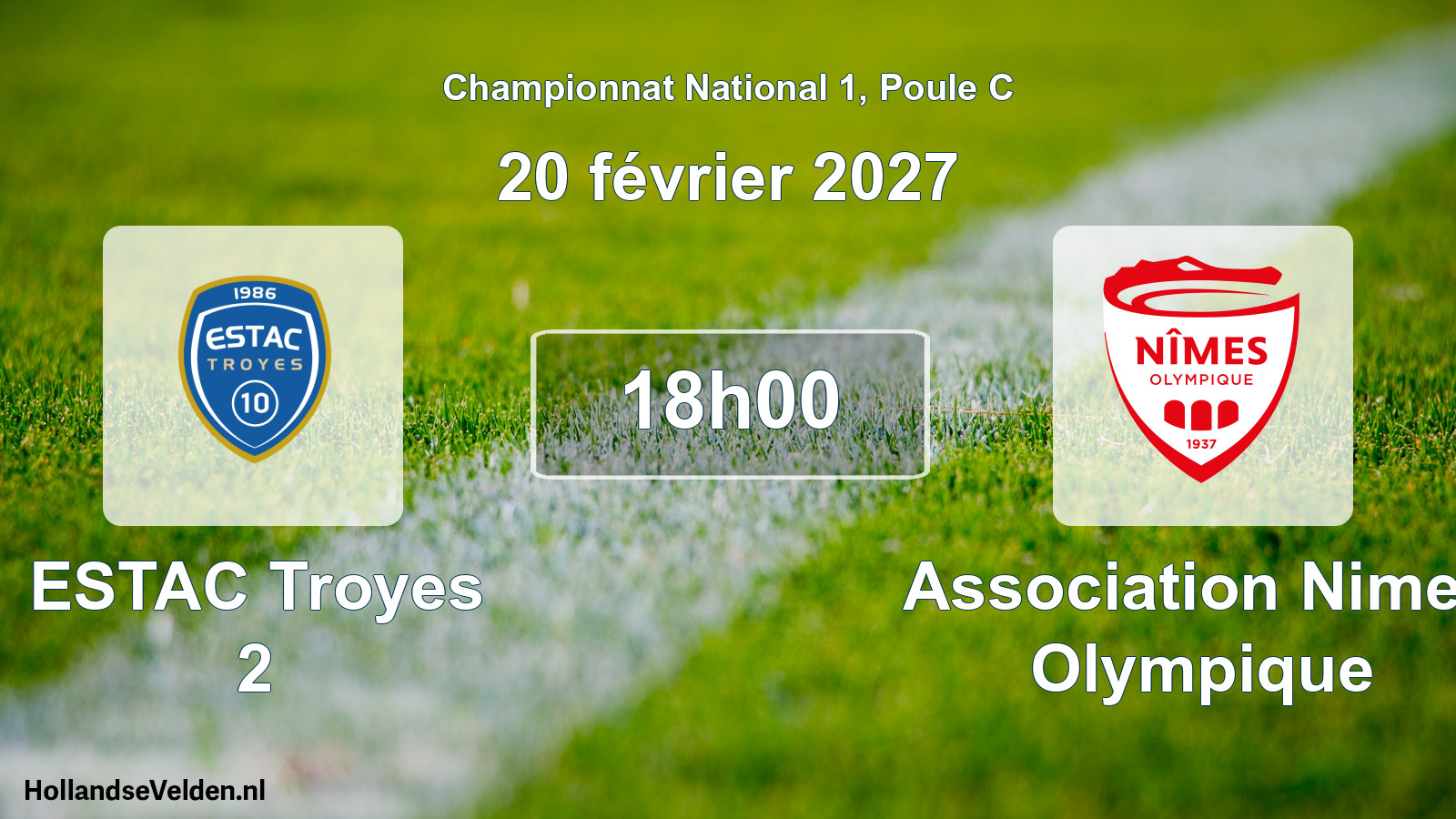 Scheduled Match: ESTAC Troyes 2 - Association Nimes Olympique (20 February 2027)