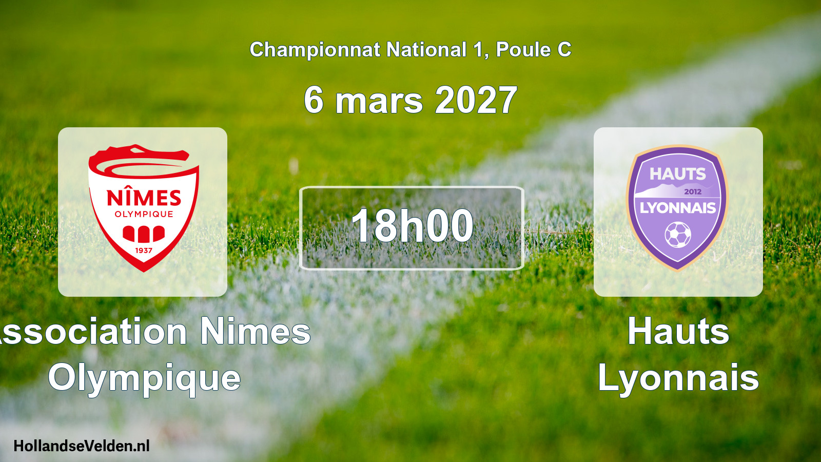 Scheduled Match: Association Nimes Olympique - Hauts Lyonnais (6 March 2027)