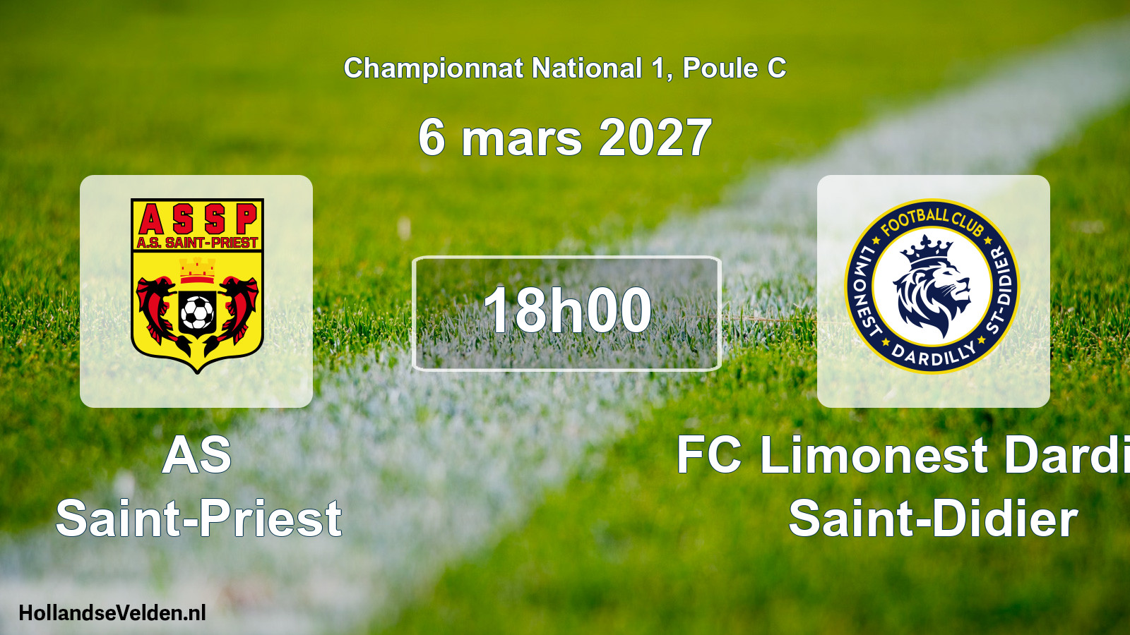 Scheduled Match: AS Saint-Priest - FC Limonest Dardilly Saint-Didier (6 March 2027)