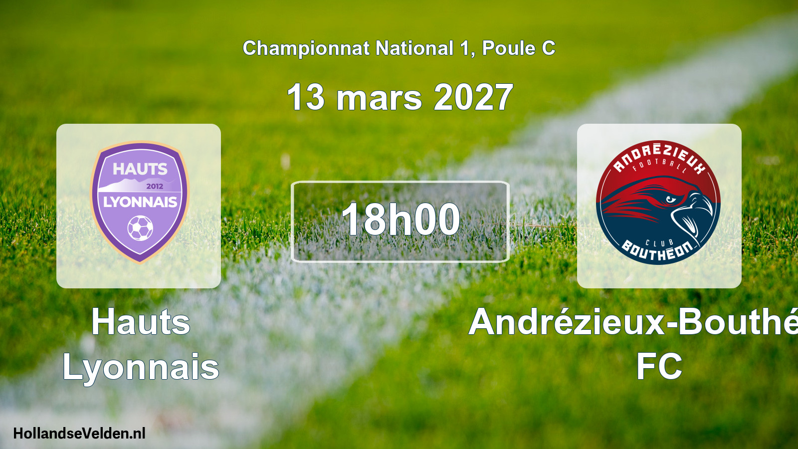Scheduled Match: Hauts Lyonnais - Andrézieux-Bouthéon FC (13 March 2027)
