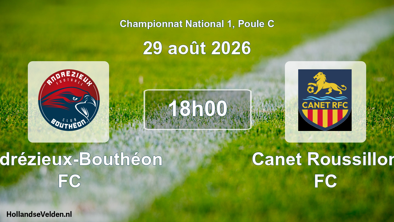 Scheduled Match: Andrézieux-Bouthéon FC - Canet Roussillon FC (29 August 2026)