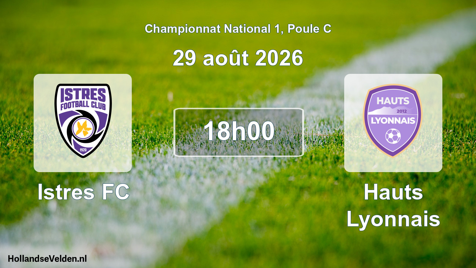 Scheduled Match: Istres FC - Hauts Lyonnais (29 August 2026)
