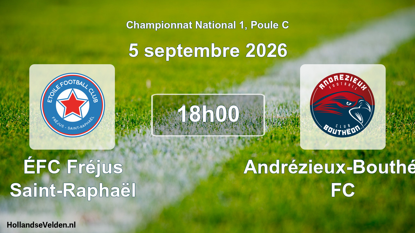 Scheduled Match: ÉFC Fréjus Saint-Raphaël - Andrézieux-Bouthéon FC (5 September 2026)