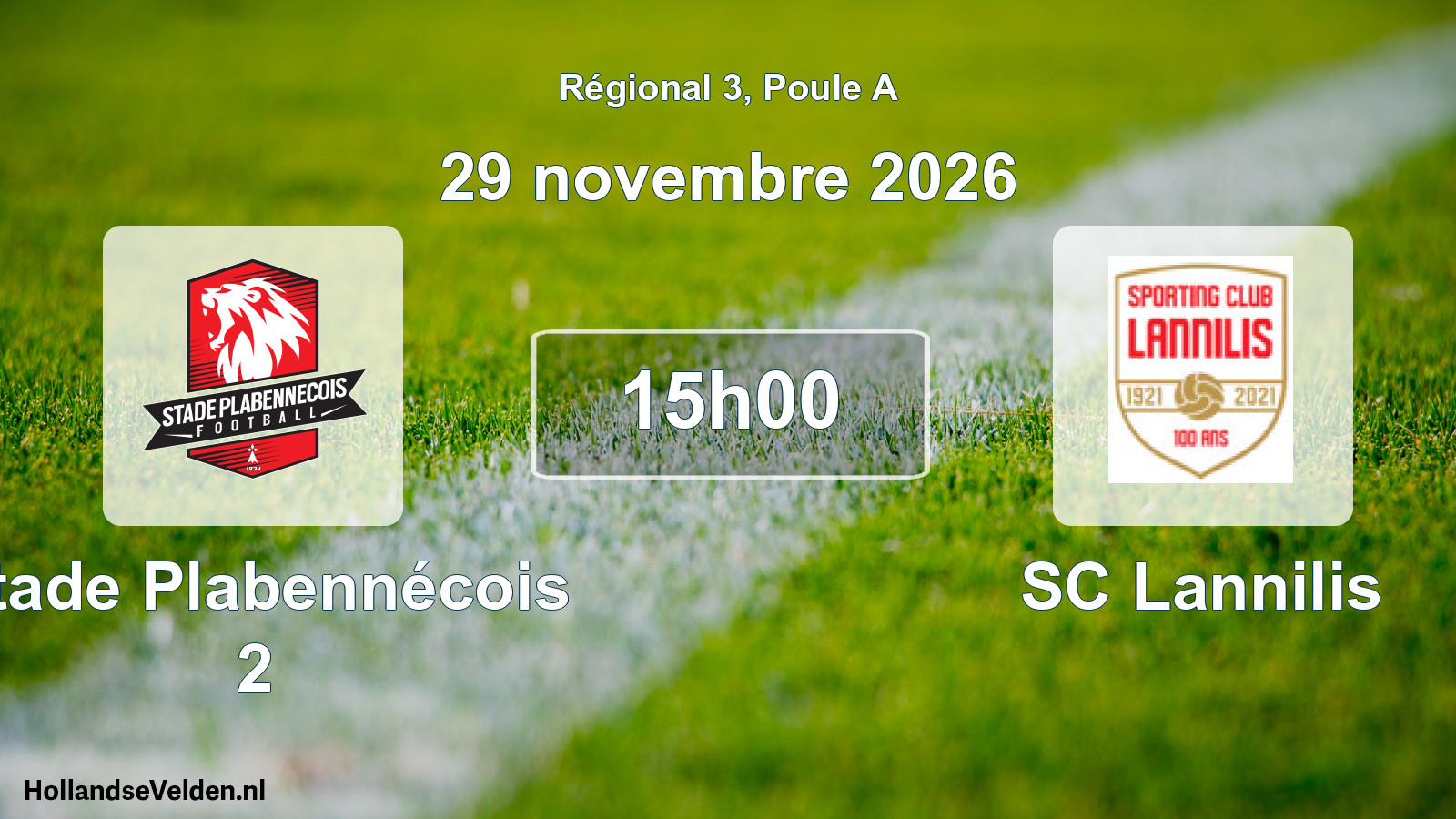 Scheduled Match: Stade Plabennécois 2 - SC Lannilis (29 November 2026)