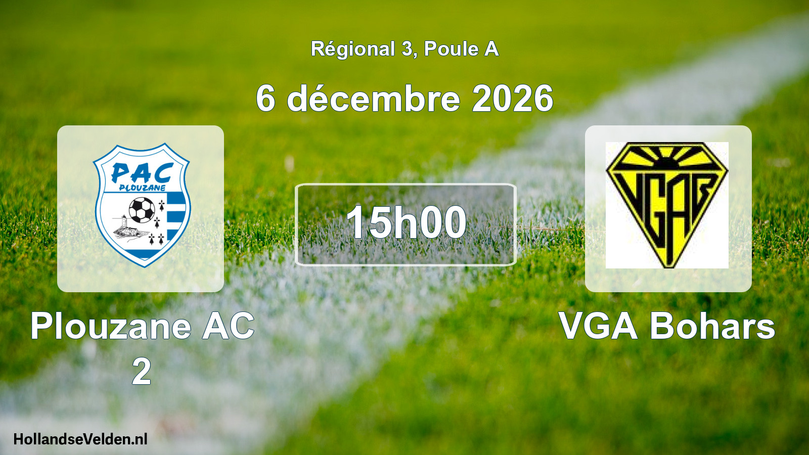 Scheduled Match: Plouzane AC 2 - VGA Bohars (6 December 2026)