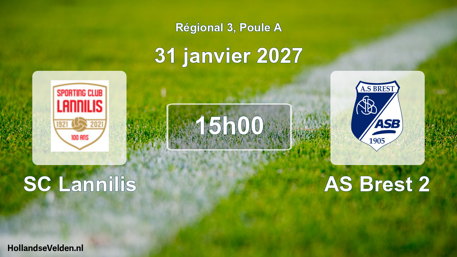 Scheduled Match: SC Lannilis - AS Brest 2 (31 January 2027)