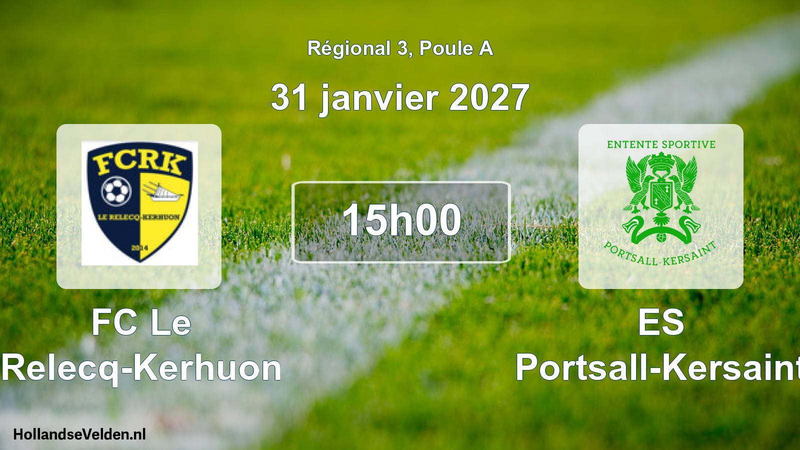 Scheduled Match: FC Le Relecq-Kerhuon - ES Portsall-Kersaint (31 January 2027)