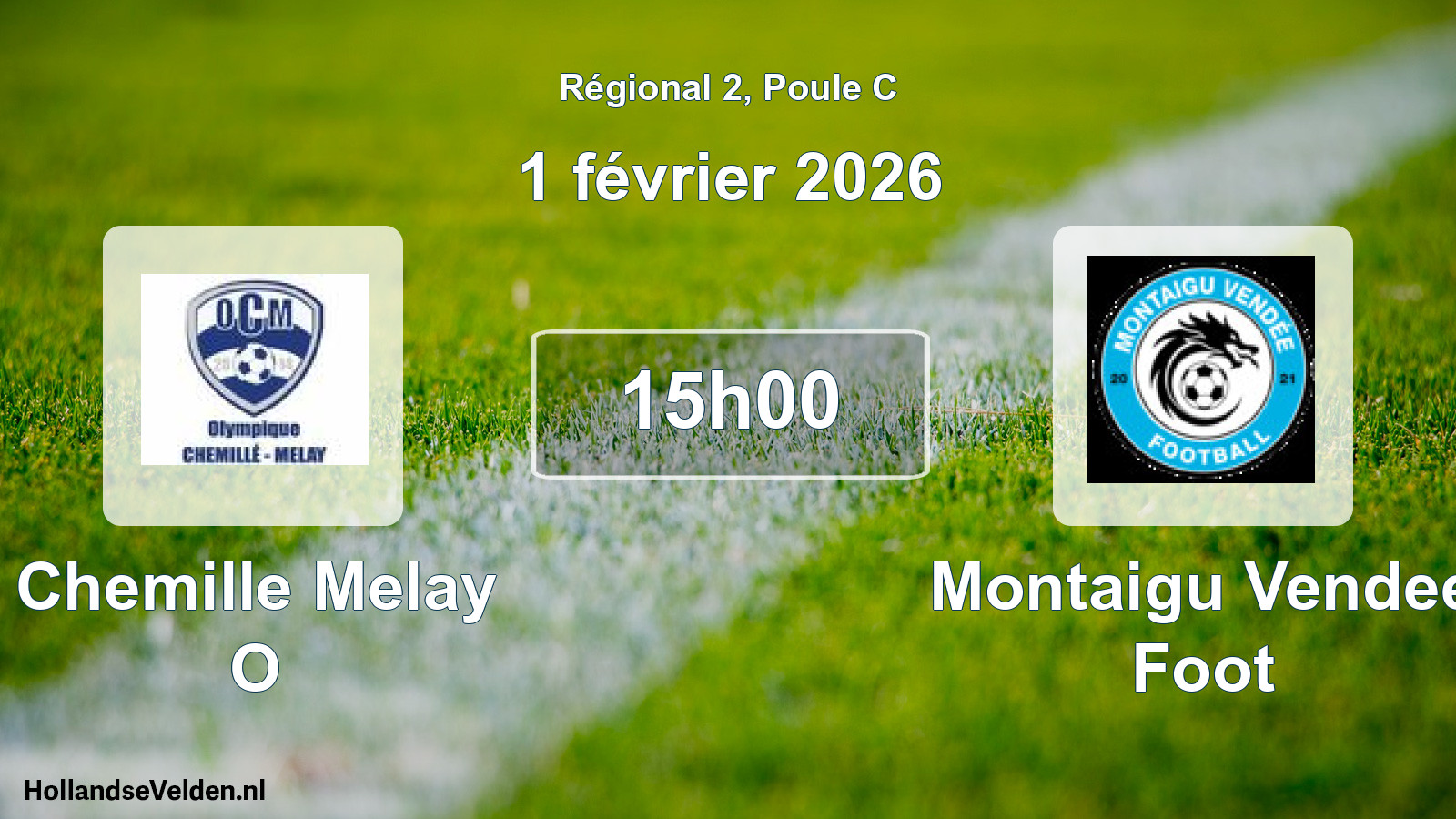 Scheduled Match: Chemille Melay O - Montaigu Vendee Foot (1 February 2026)
