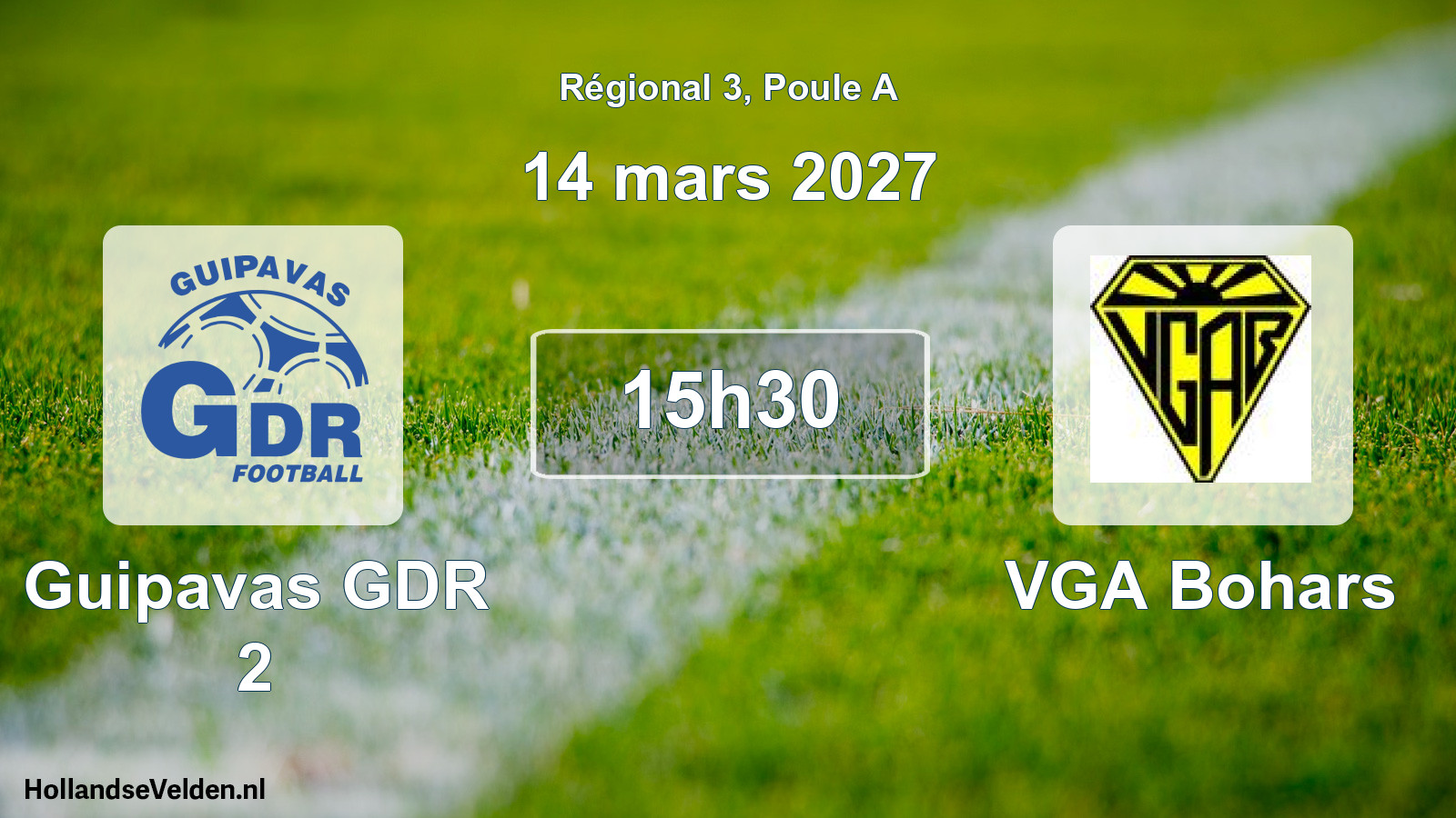 Geplande wedstrijd: Guipavas GDR 2 - VGA Bohars (14 maart 2027)