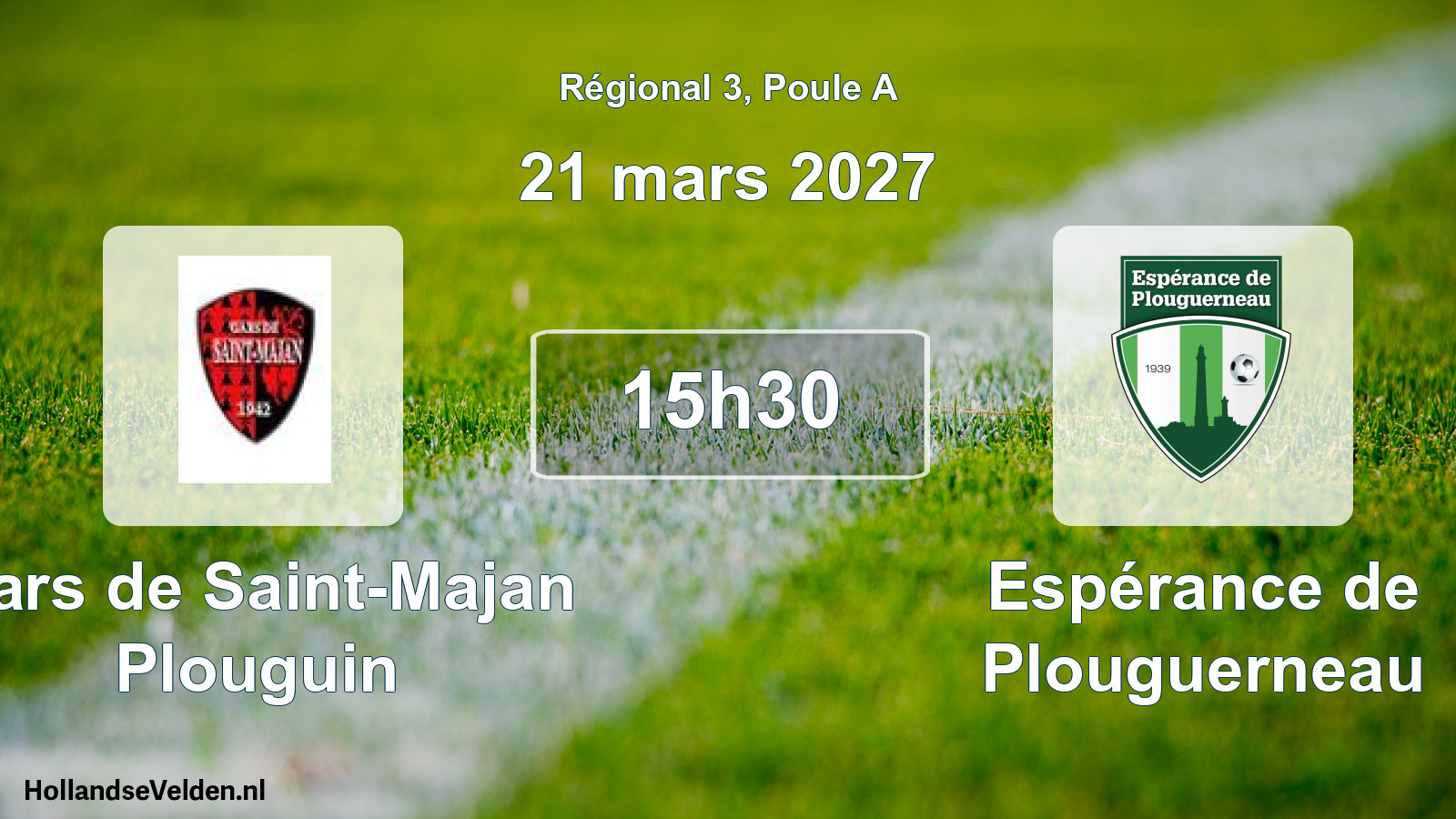 Scheduled Match: Gars de Saint-Majan Plouguin - Espérance de Plouguerneau (21 March 2027)