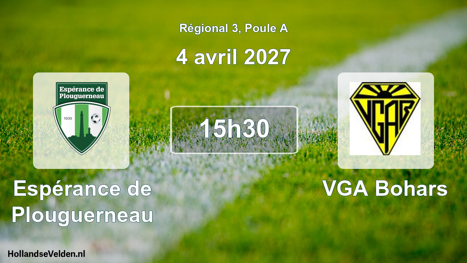 Scheduled Match: Espérance de Plouguerneau - VGA Bohars (4 April 2027)