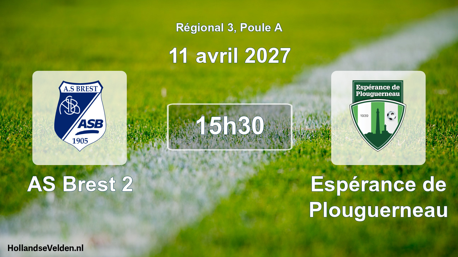 Scheduled Match: AS Brest 2 - Espérance de Plouguerneau (11 April 2027)