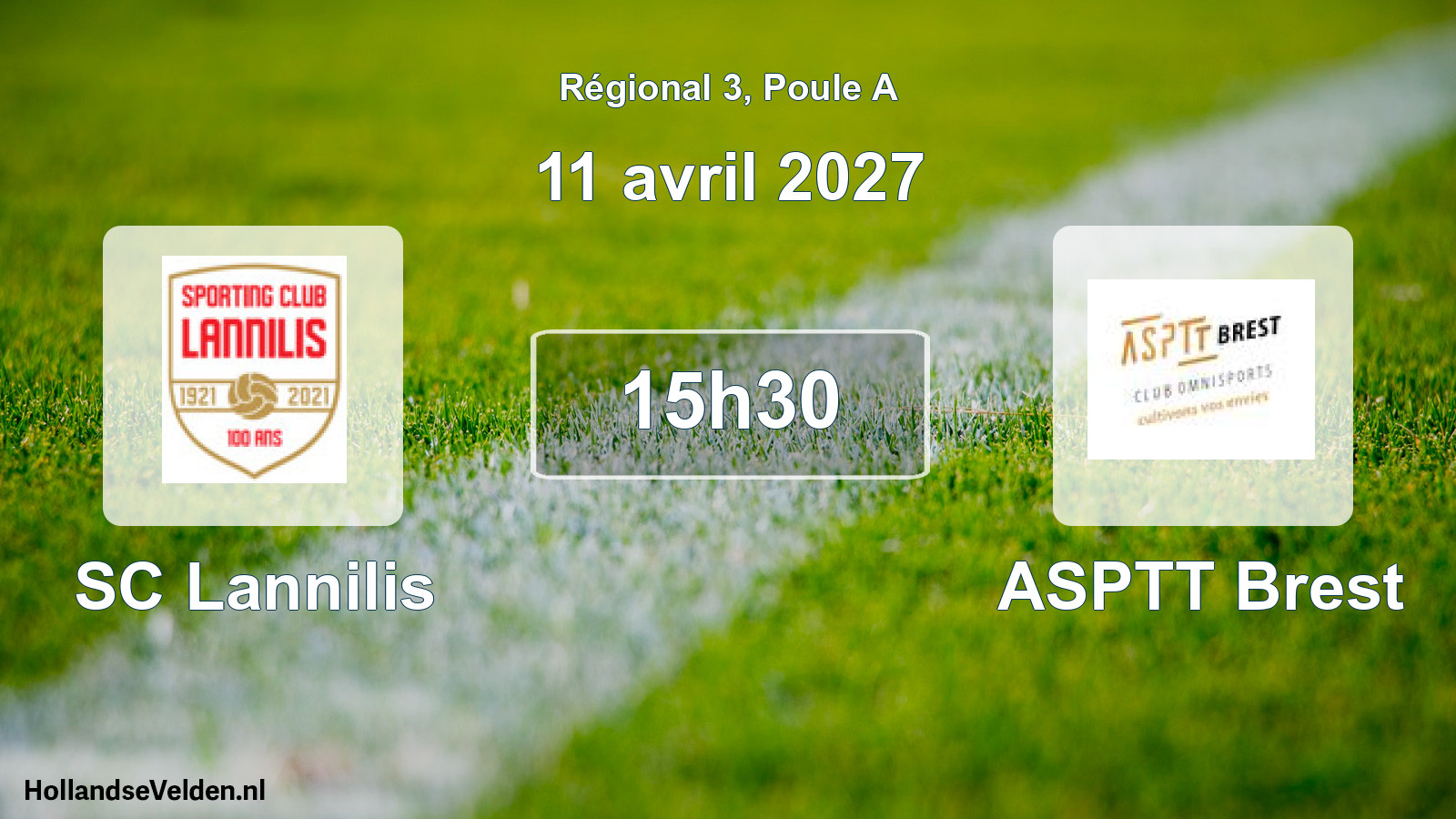 Geplande wedstrijd: SC Lannilis - ASPTT Brest (11 april 2027)