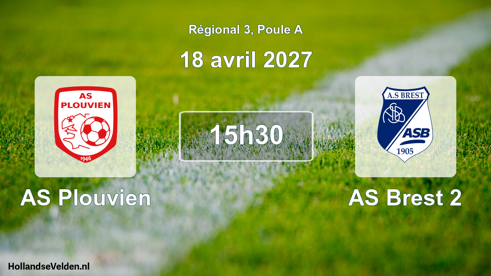 Scheduled Match: AS Plouvien - AS Brest 2 (18 April 2027)