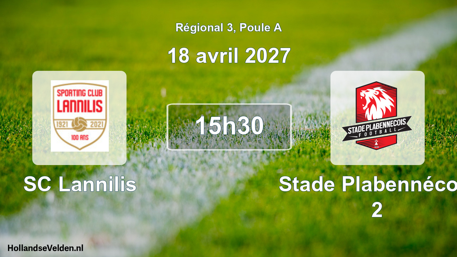 Scheduled Match: SC Lannilis - Stade Plabennécois 2 (18 April 2027)