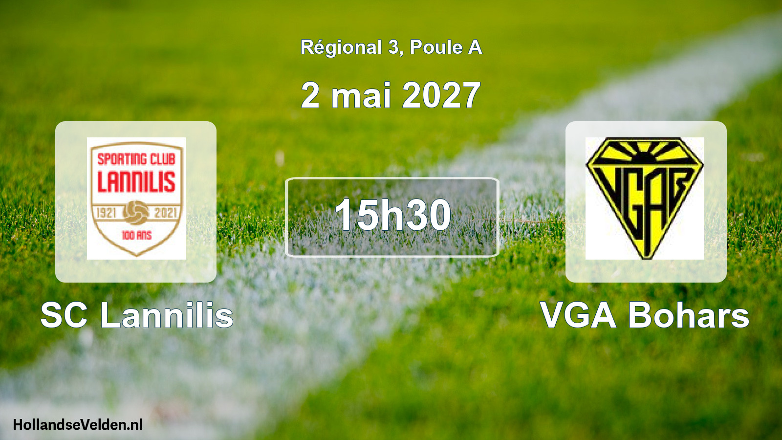 Match programmé: SC Lannilis - VGA Bohars (2 mai 2027)