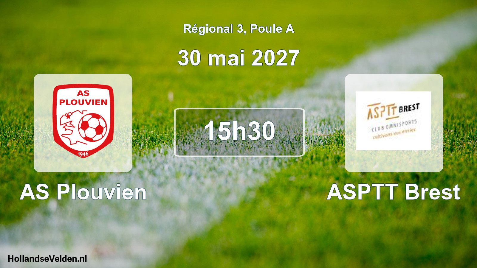 Match programmé: AS Plouvien - ASPTT Brest (30 mai 2027)