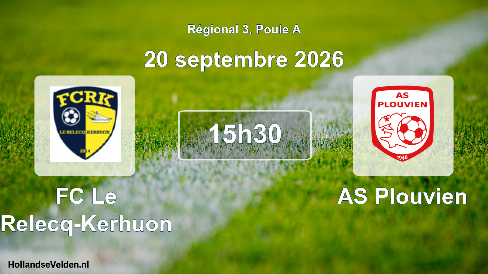 Scheduled Match: FC Le Relecq-Kerhuon - AS Plouvien (20 September 2026)