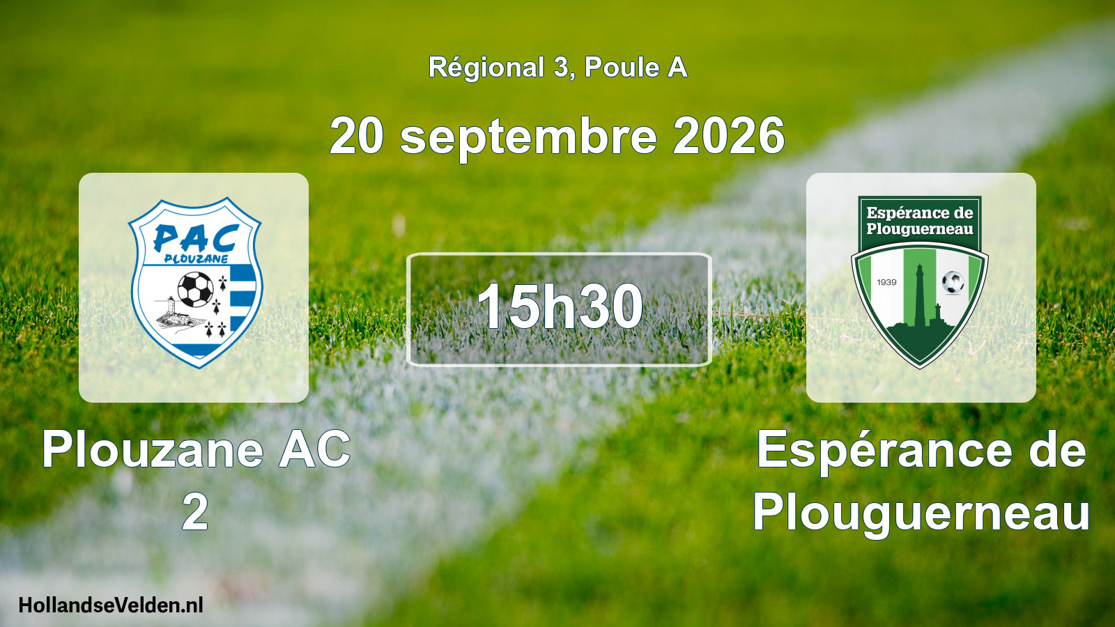 Scheduled Match: Plouzane AC 2 - Espérance de Plouguerneau (20 September 2026)