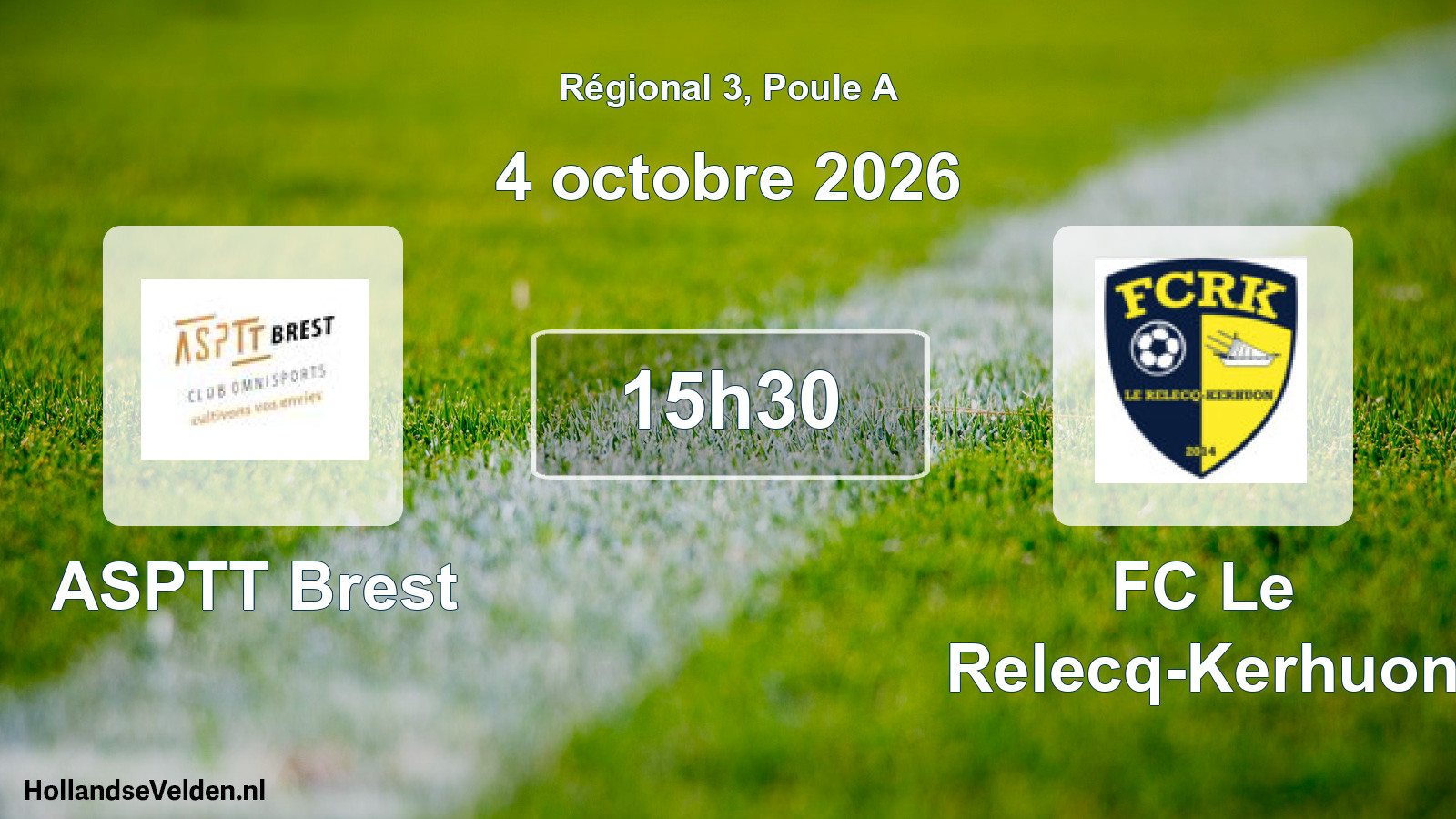 Scheduled Match: ASPTT Brest - FC Le Relecq-Kerhuon (4 October 2026)