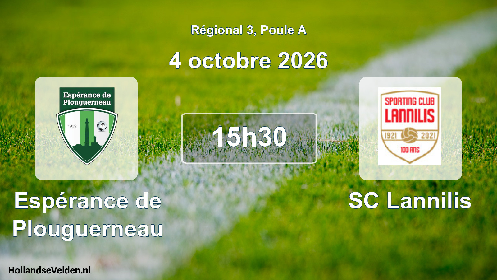 Geplande wedstrijd: Espérance de Plouguerneau - SC Lannilis (4 oktober 2026)