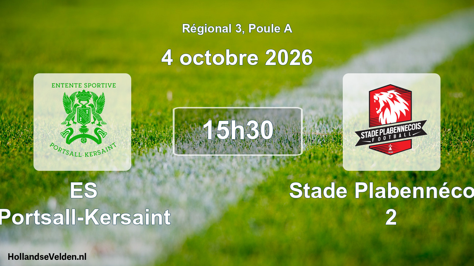 Scheduled Match: ES Portsall-Kersaint - Stade Plabennécois 2 (4 October 2026)