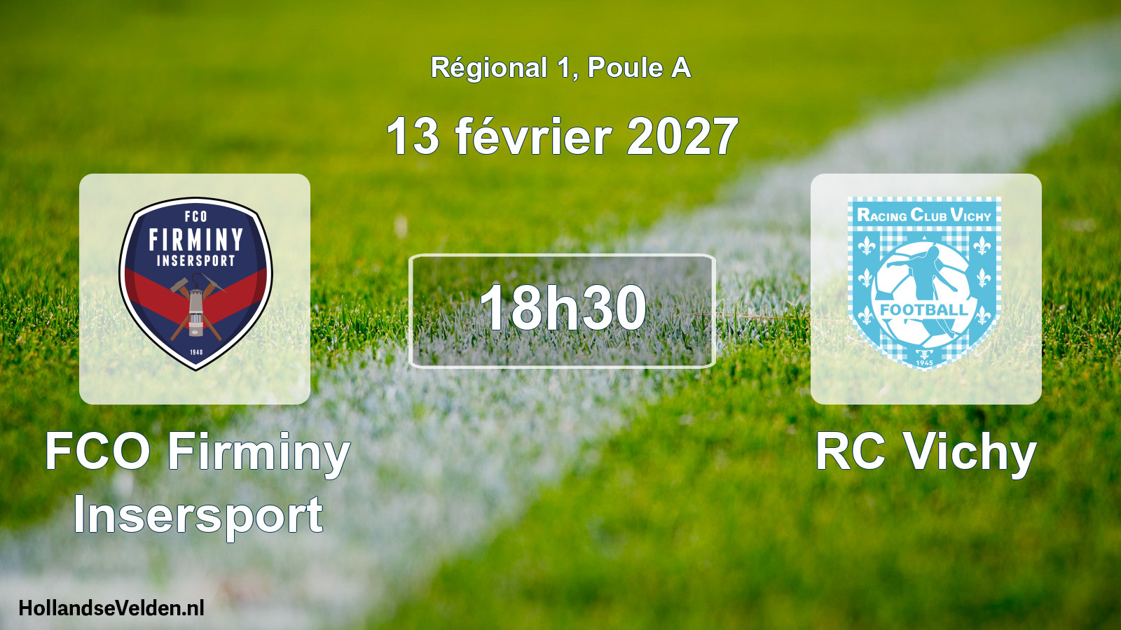 Scheduled Match: FCO Firminy Insersport - RC Vichy (13 February 2027)