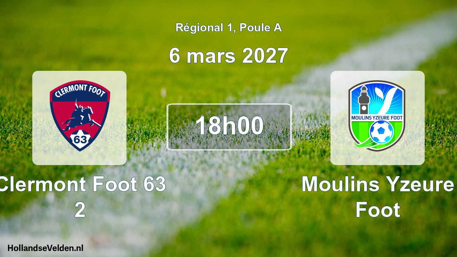 Scheduled Match: Clermont Foot 63 2 - Moulins Yzeure Foot (6 March 2027)