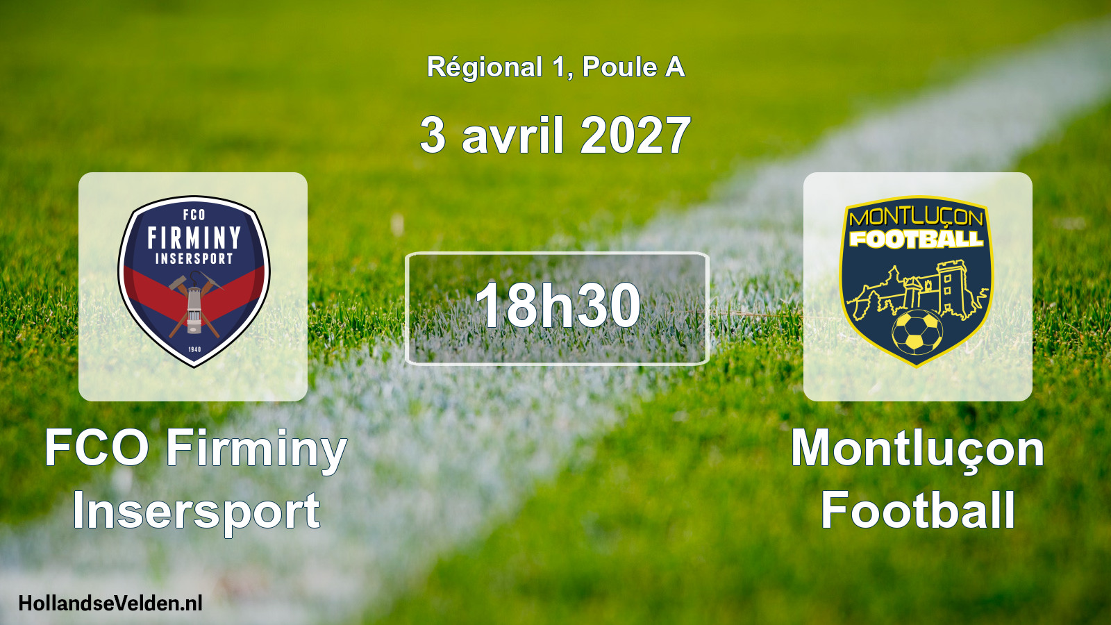 Match programmé: FCO Firminy Insersport - Montluçon Football (3 avril 2027)