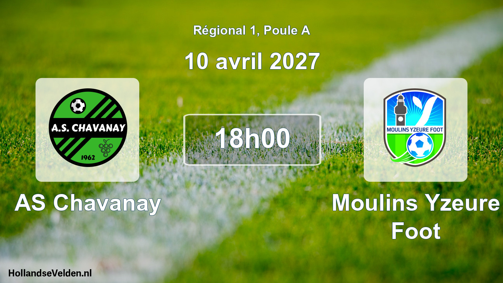 Match programmé: AS Chavanay - Moulins Yzeure Foot (10 avril 2027)