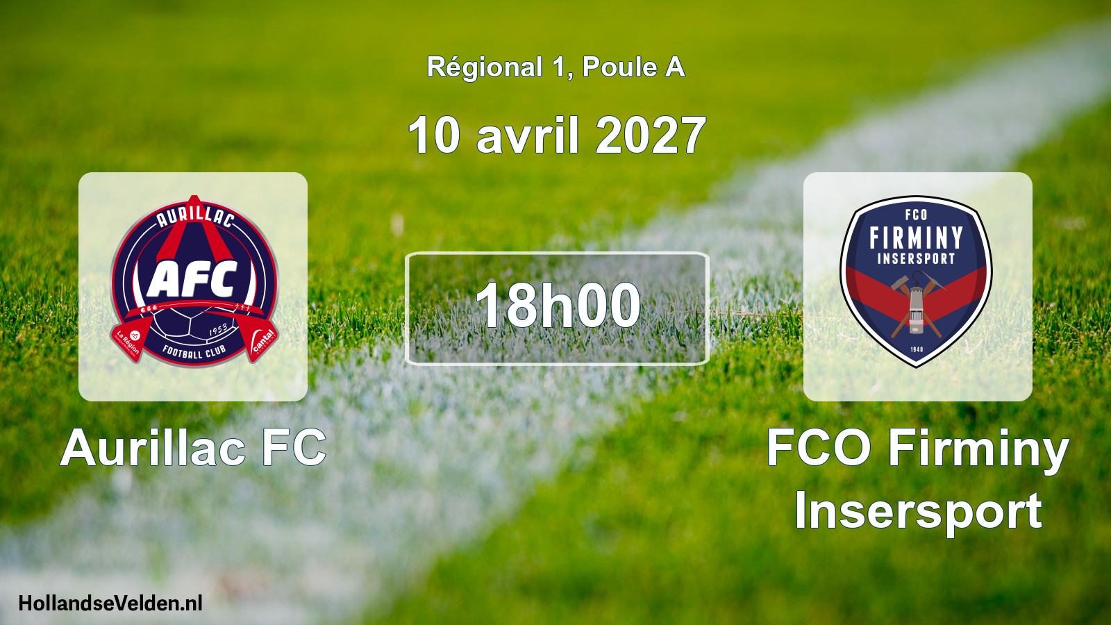 Scheduled Match: Aurillac FC - FCO Firminy Insersport (10 April 2027)