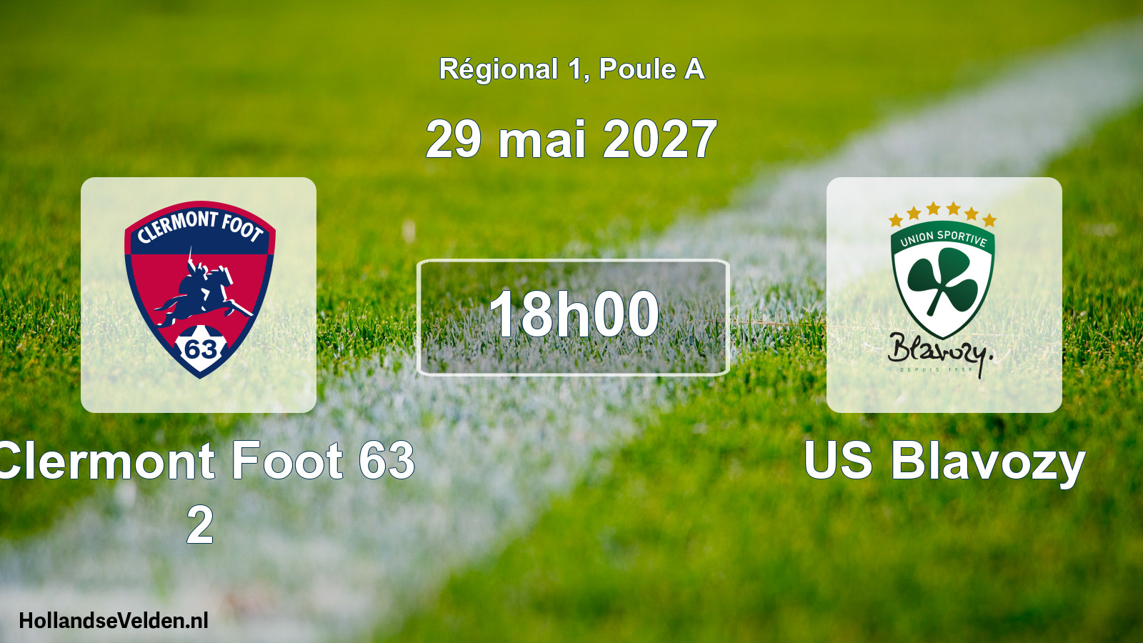 Match programmé: Clermont Foot 63 2 - US Blavozy (29 mai 2027)