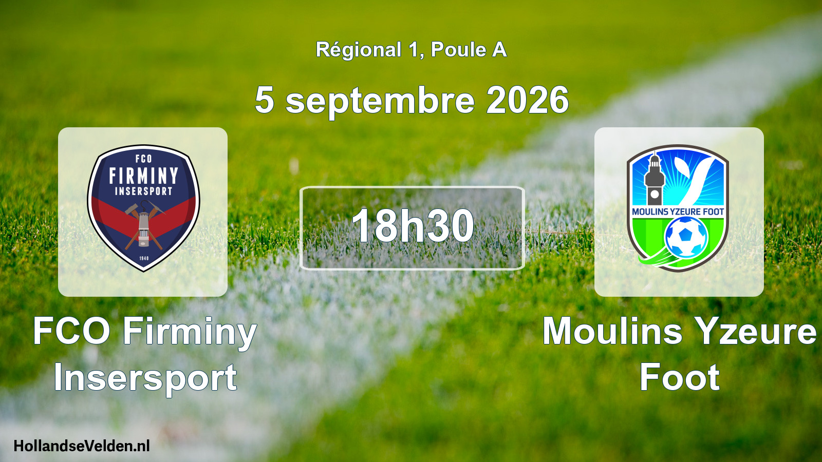 Match programmé: FCO Firminy Insersport - Moulins Yzeure Foot (5 septembre 2026)
