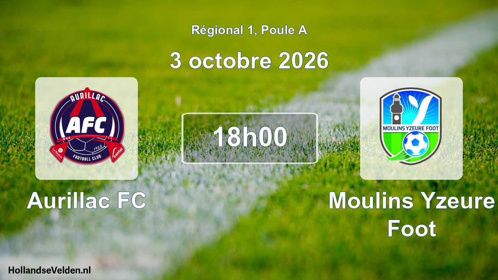 Scheduled Match: Aurillac FC - Moulins Yzeure Foot (3 October 2026)