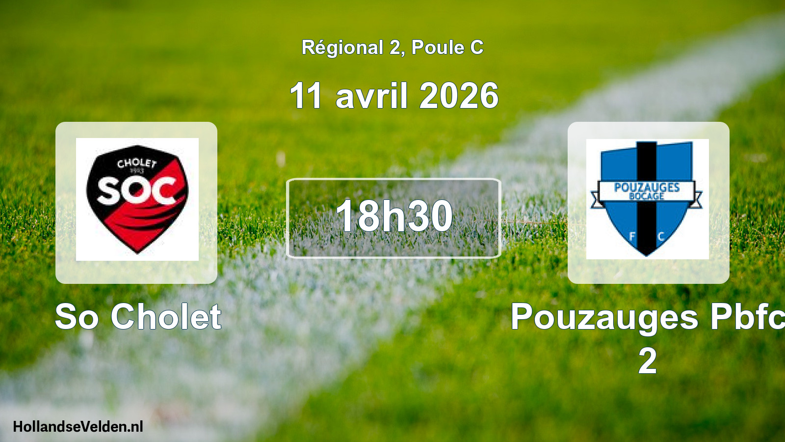 Scheduled Match: So Cholet - Pouzauges Pbfc 2 (11 April 2026)