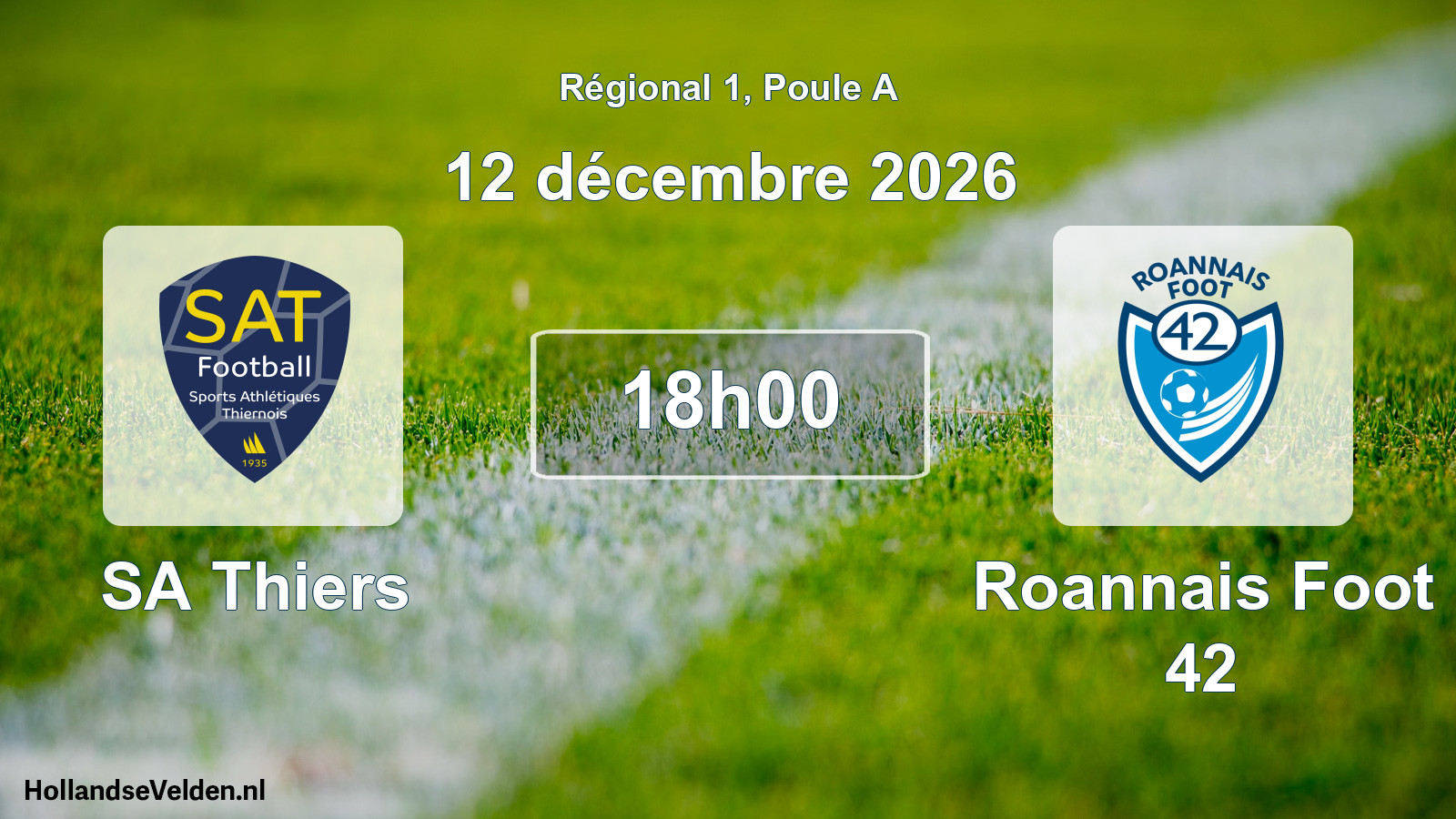Scheduled Match: SA Thiers - Roannais Foot 42 (12 December 2026)