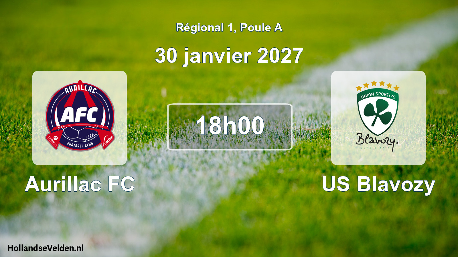 Scheduled Match: Aurillac FC - US Blavozy (30 January 2027)
