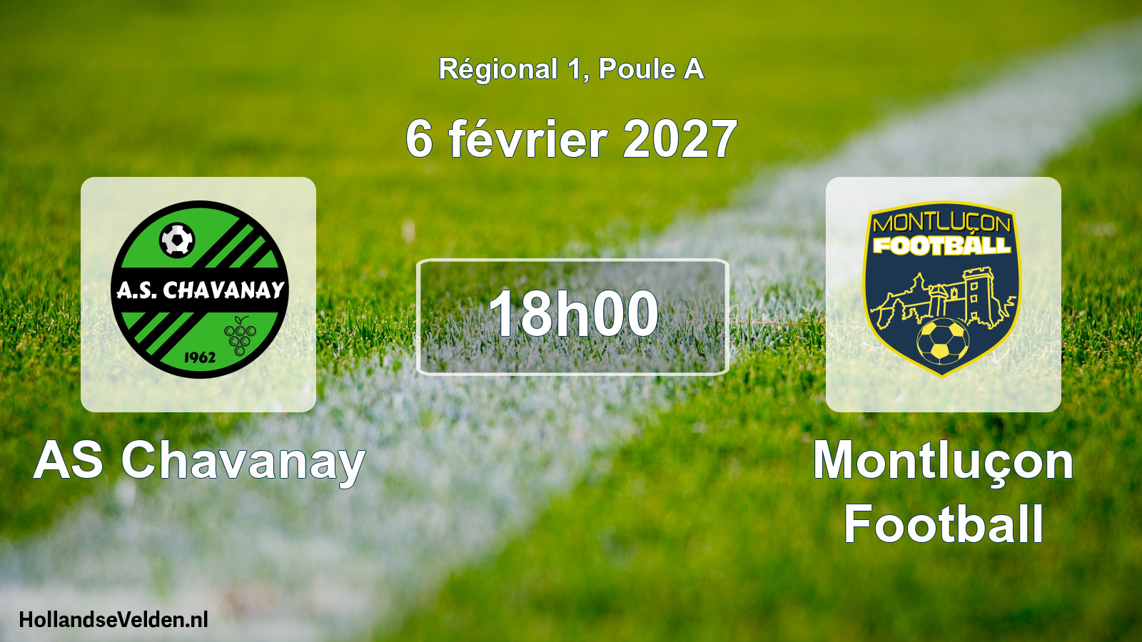 Match programmé: AS Chavanay - Montluçon Football (6 février 2027)