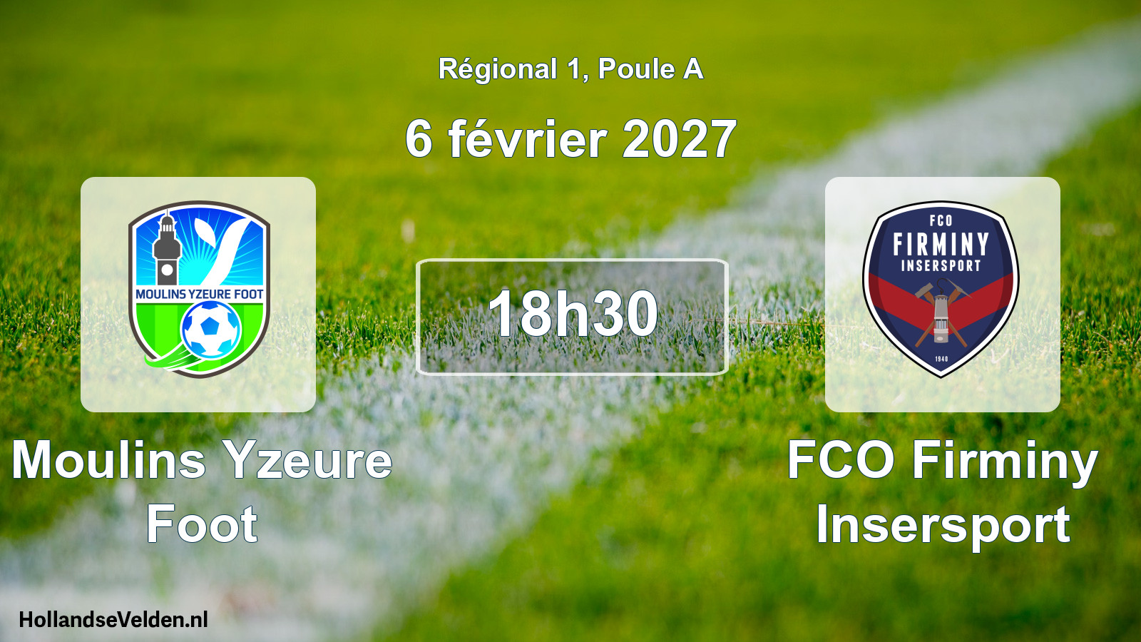 Match programmé: Moulins Yzeure Foot - FCO Firminy Insersport (6 février 2027)