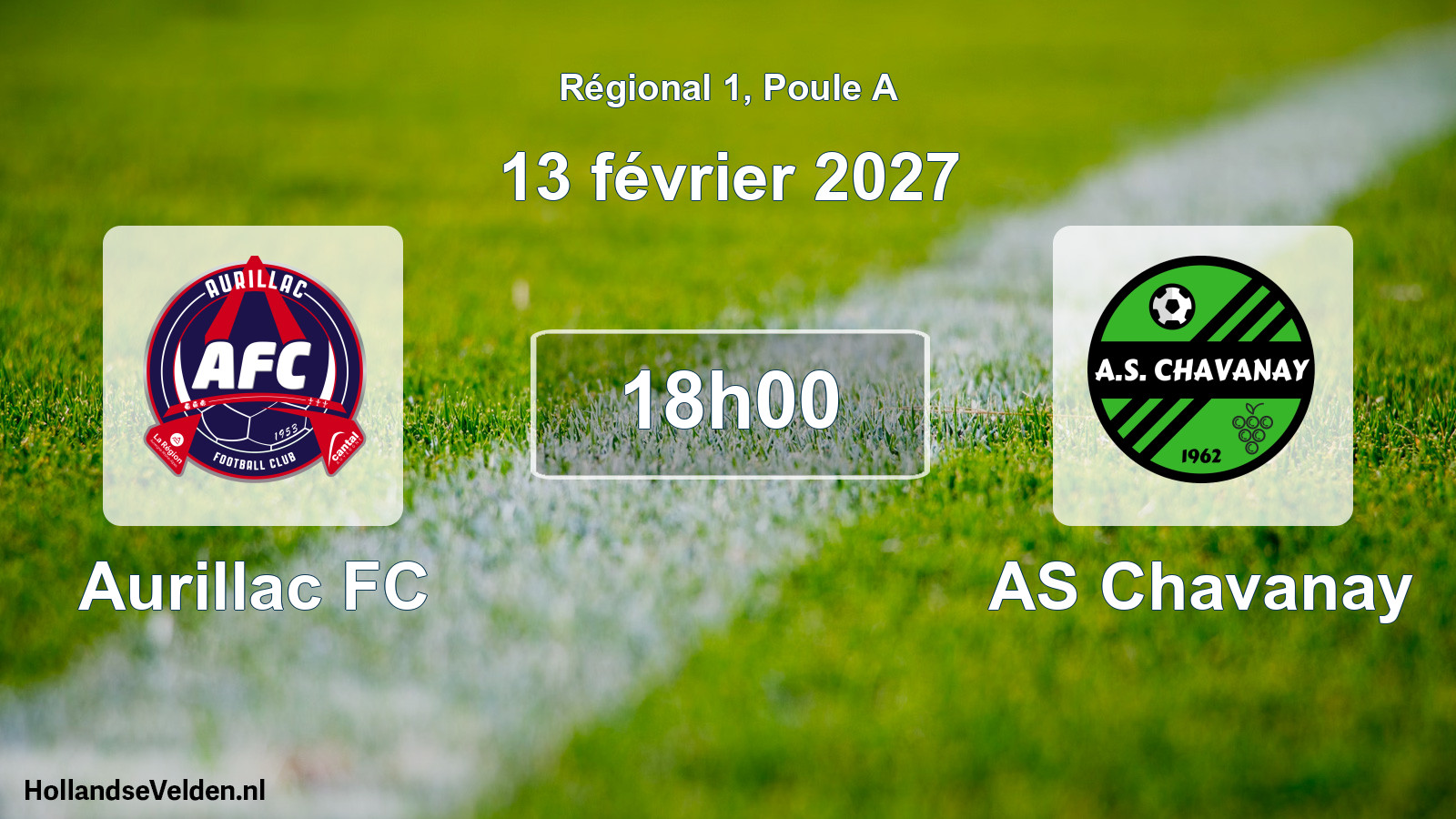 Match programmé: Aurillac FC - AS Chavanay (13 février 2027)
