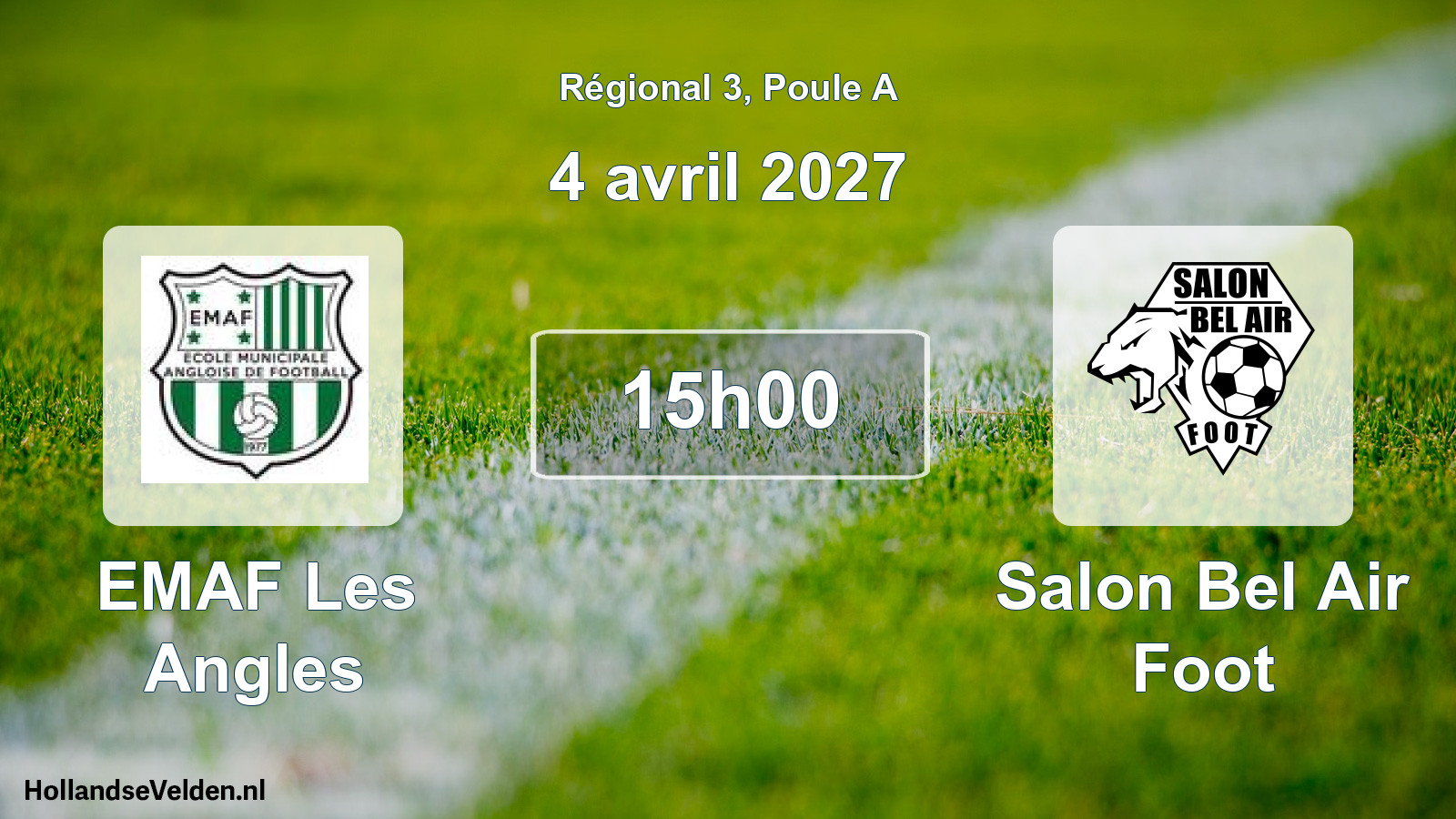 Match programmé: EMAF Les Angles - Salon Bel Air Foot (4 avril 2027)