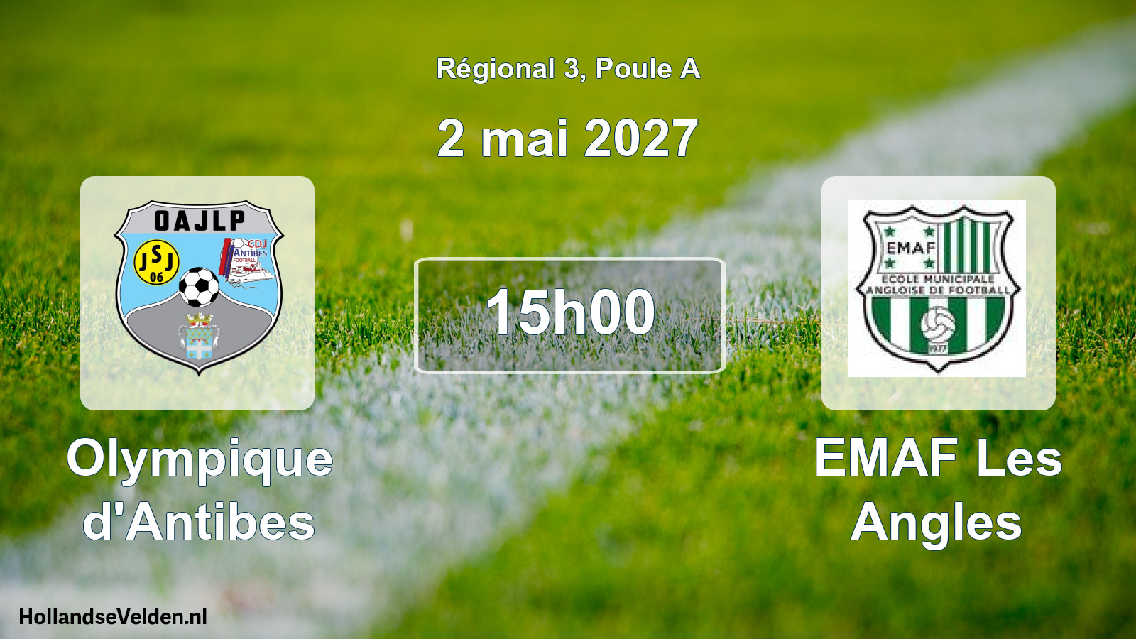 Scheduled Match: Olympique d'Antibes - EMAF Les Angles (2 May 2027)