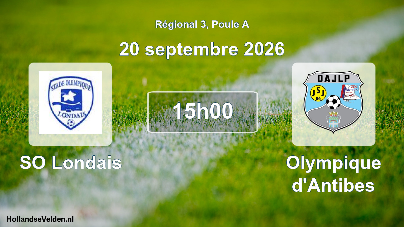 Match programmé: SO Londais - Olympique d'Antibes (20 septembre 2026)