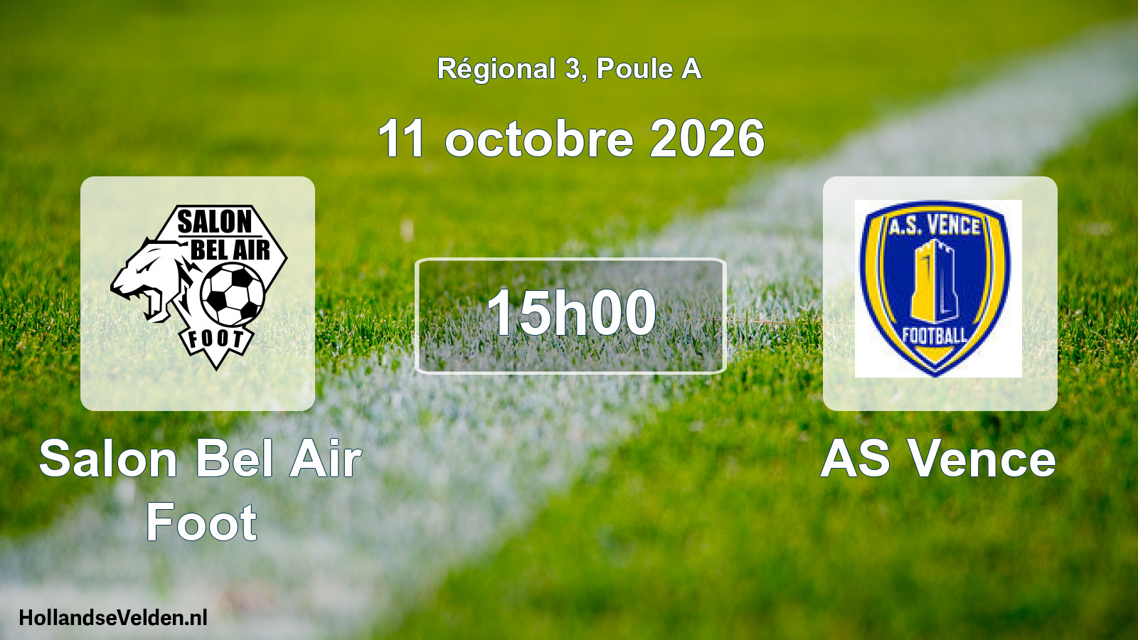 Scheduled Match: Salon Bel Air Foot - AS Vence (11 October 2026)