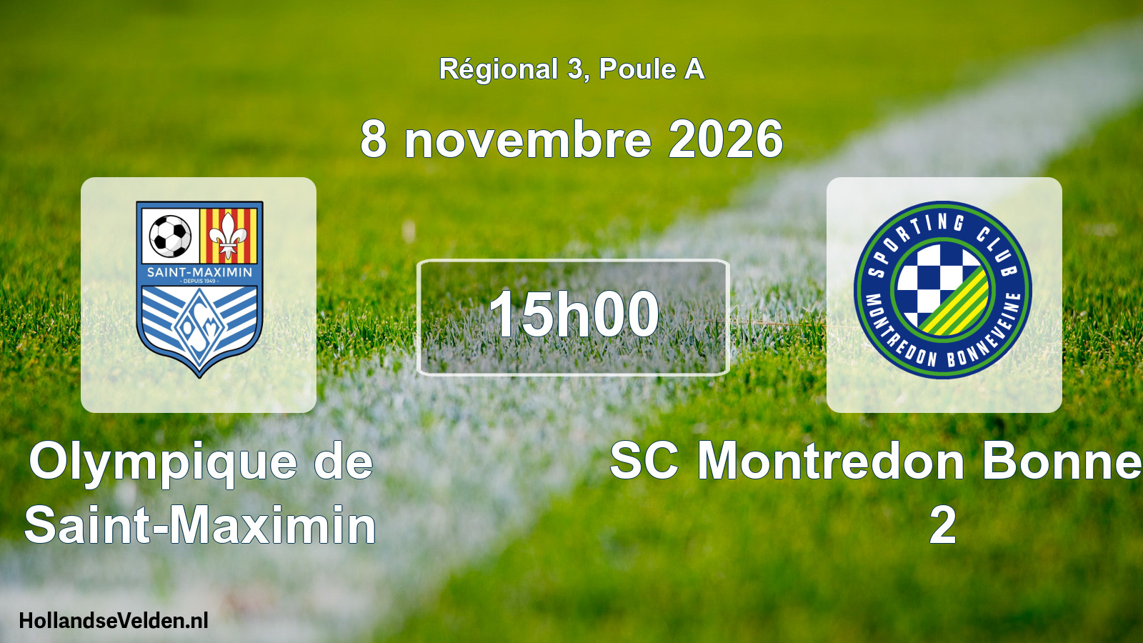 Scheduled Match: Olympique de Saint-Maximin - SC Montredon Bonneveine 2 (8 November 2026)