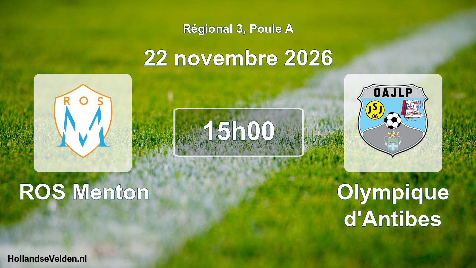 Scheduled Match: ROS Menton - Olympique d'Antibes (22 November 2026)