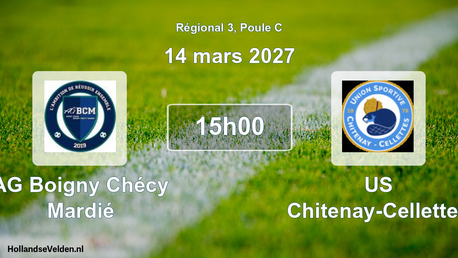 Scheduled Match: AG Boigny Chécy Mardié - US Chitenay-Cellettes (14 March 2027)