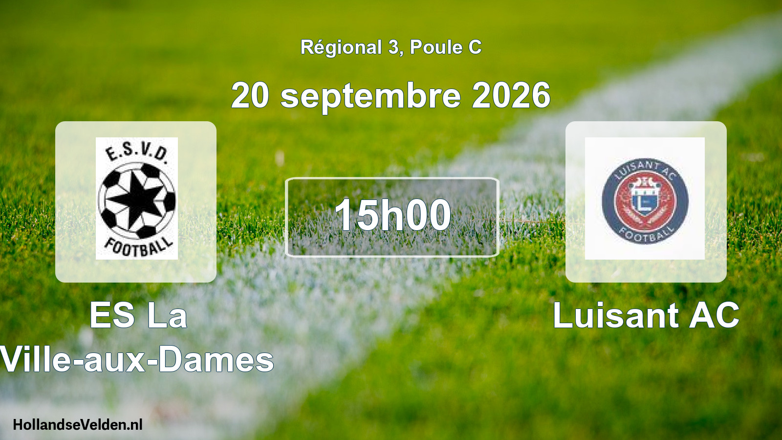 Scheduled Match: ES La Ville-aux-Dames - Luisant AC (20 September 2026)