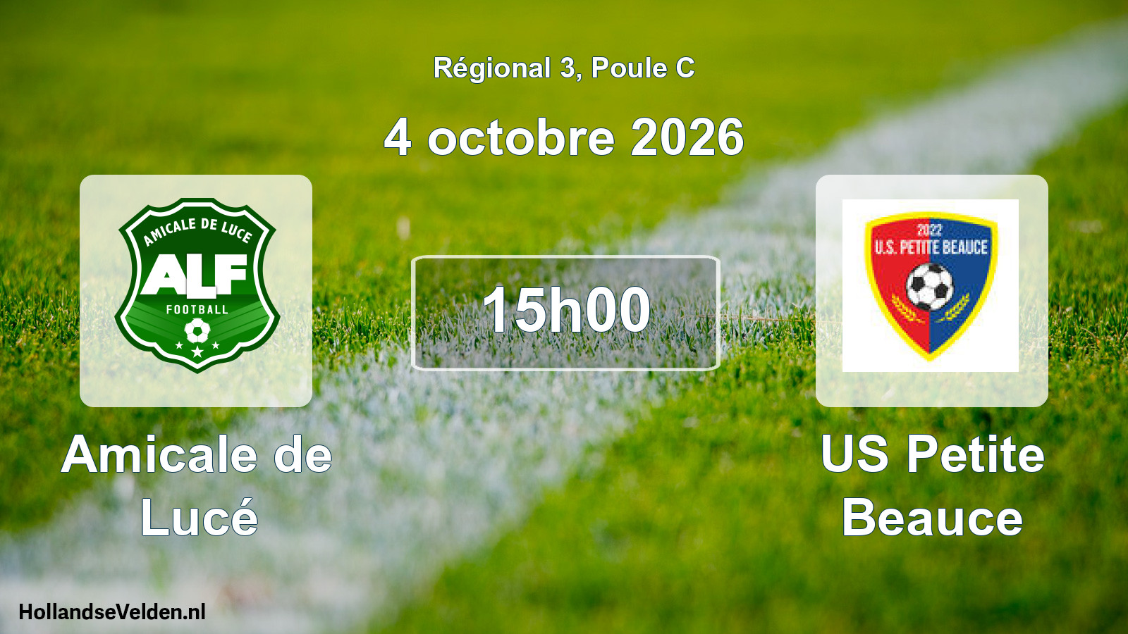 Scheduled Match: Amicale de Lucé - US Petite Beauce (4 October 2026)